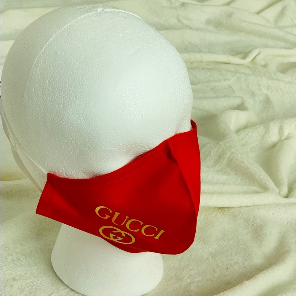 Red and Gold Face Mask